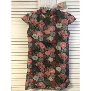 Chou Chou Chic Winter Qipao Floral Dress